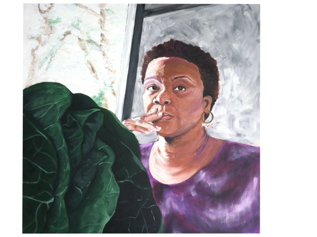 Self Portrait with Collards